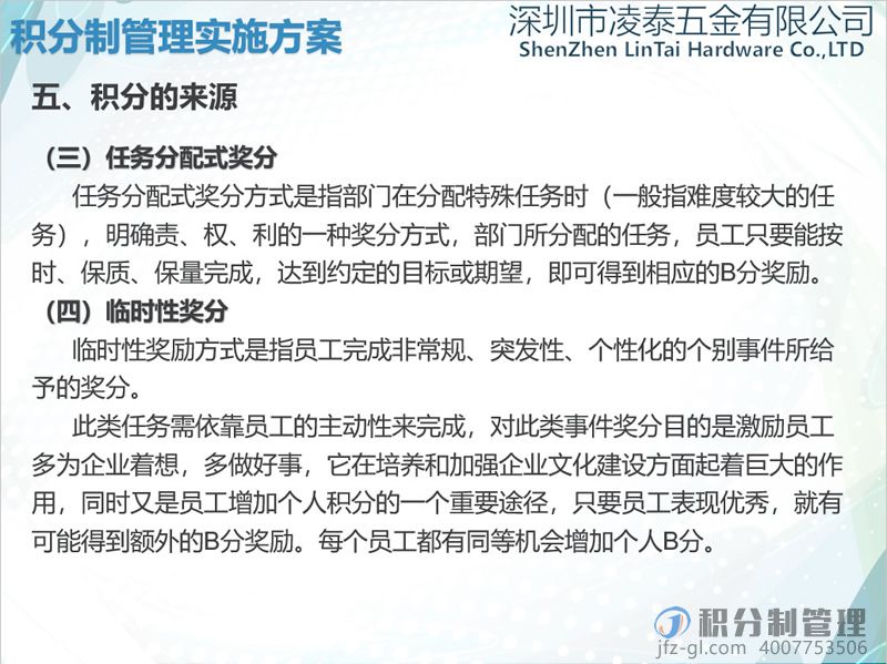 深圳凌泰五金积分制管理实施方案宣讲PPT(图14)