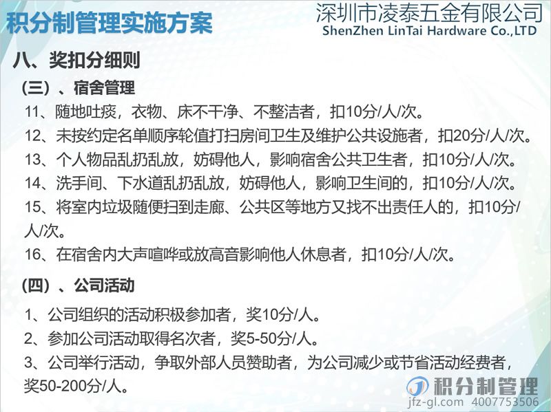 深圳凌泰五金积分制管理实施方案宣讲PPT(图28)